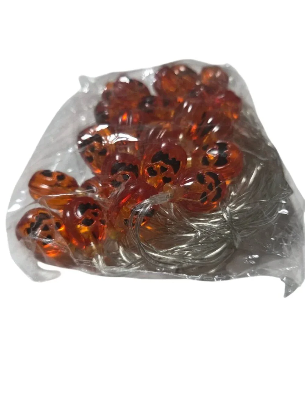 Halloween Pumpkin LED String Lights Battery Operated For Indoor Outdoor Decor